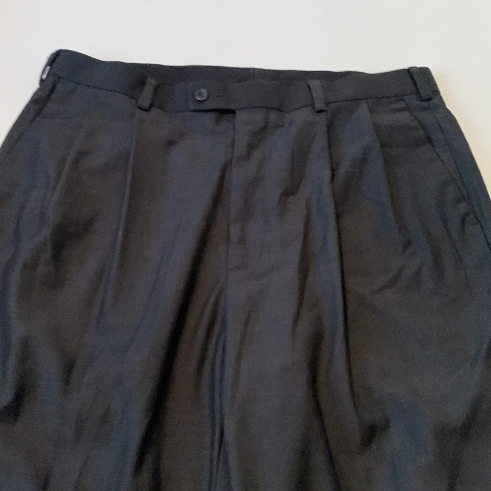 John Henry Men’s Dress Pants Charcoal Cuffed Leg Size 36-32